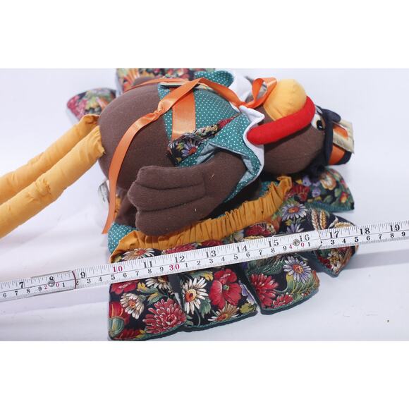 Turkey Pilgrim, 19", Soft Figure, Thanksgiving Decoration, Stuffed Animal, - Picture 3 of 3
